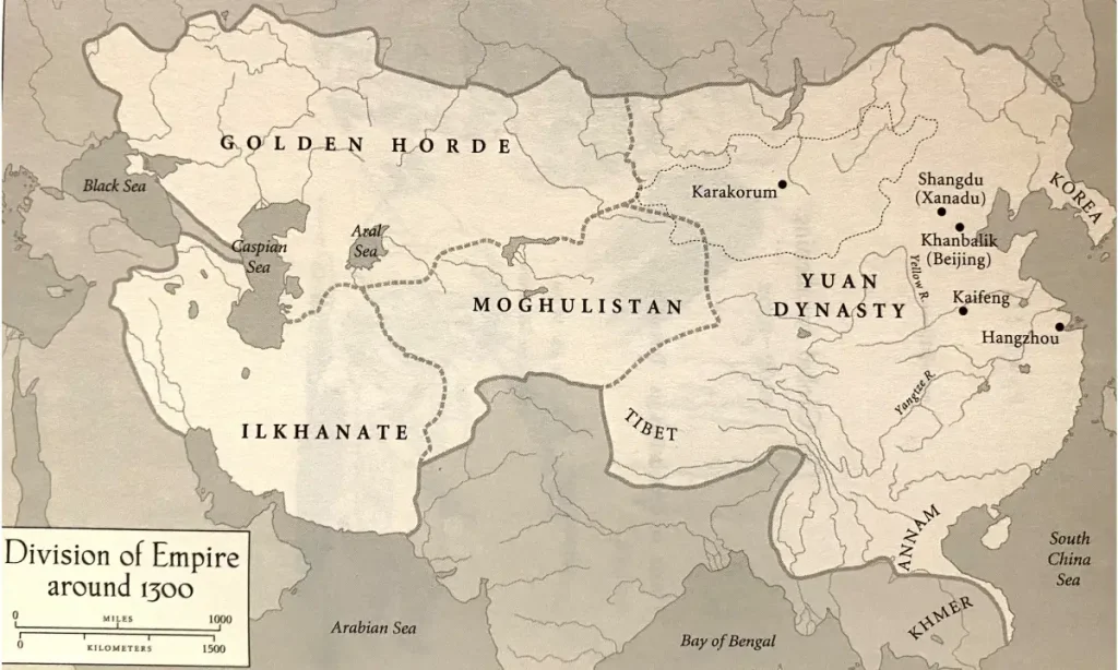 The Division of the Mongol Empire: Four Successor States