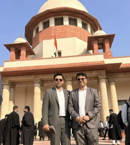 Supriyo and Abhay at Supreme Court New Delhi in Dec 2022